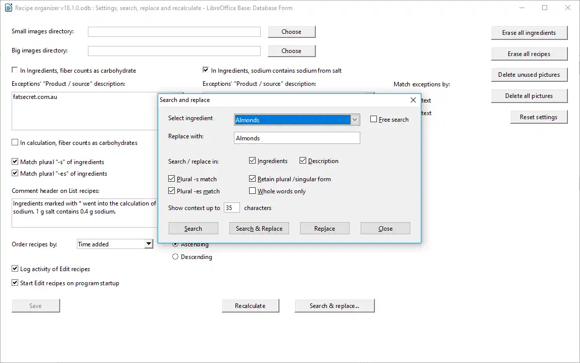 Download web tool or web app Recipe organizer - LibreOffice