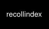 Run recollindex in OnWorks free hosting provider over Ubuntu Online, Fedora Online, Windows online emulator or MAC OS online emulator