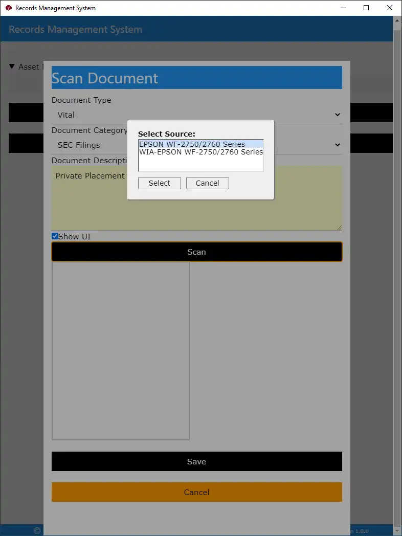 Download web tool or web app Records Management System