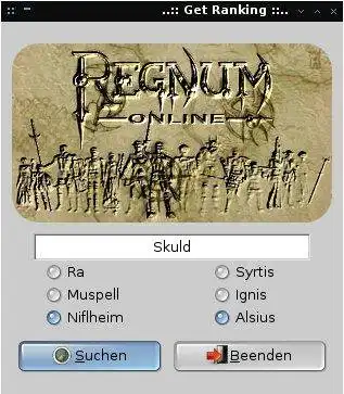 Download web tool or web app Regnum Online get_ranking_gtk