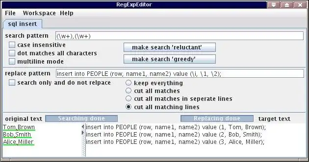 Download web tool or web app Regular Expression Editor (RegExpEditor)