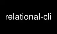 Run relational-cli in OnWorks free hosting provider over Ubuntu Online, Fedora Online, Windows online emulator or MAC OS online emulator