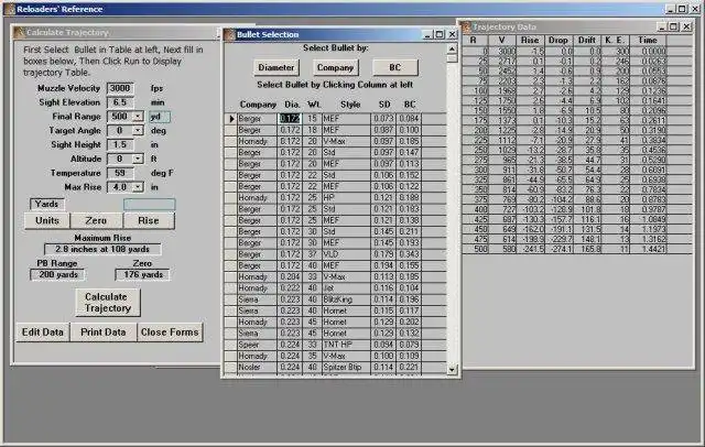 Download web tool or web app Reloaders Reference