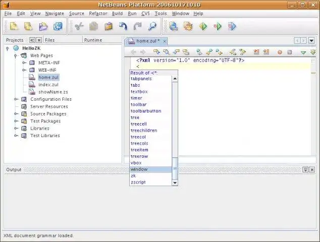 Download web tool or web app REM - A NetBeans Module for ZK