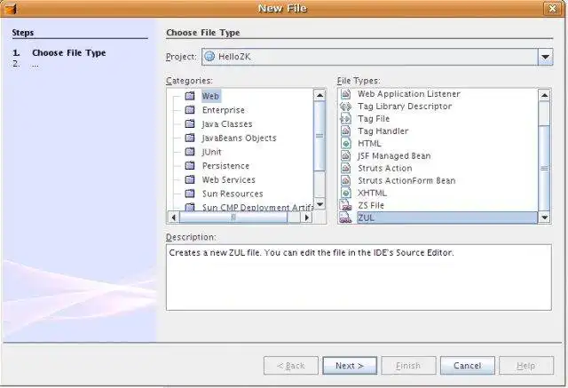 Download web tool or web app REM - A NetBeans Module for ZK