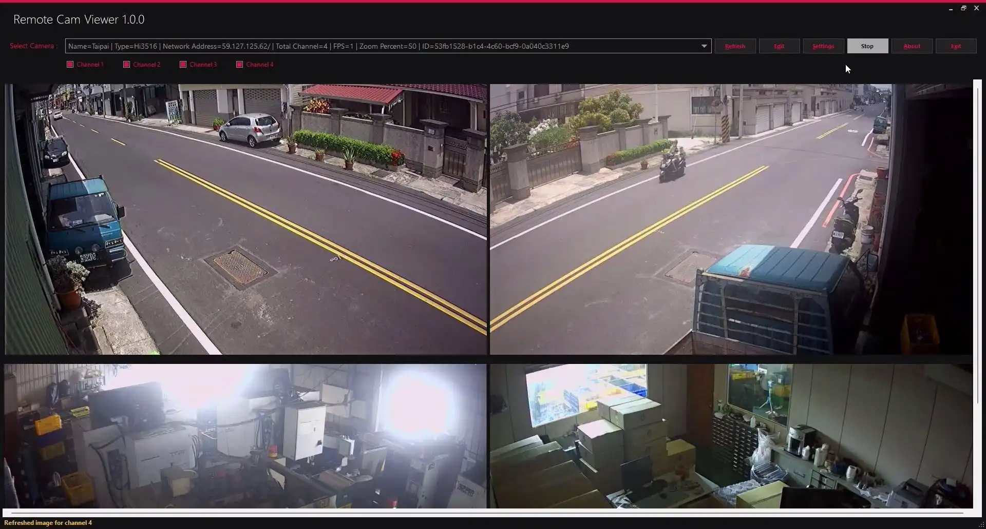 Download web tool or web app Remote Cam Viewer