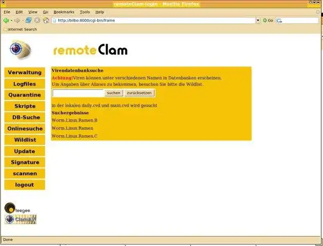 Download web tool or web app remoteClam