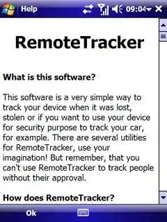 قم بتنزيل أداة الويب أو تطبيق الويب RemoteTracker