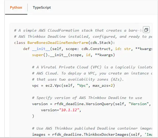 Download web tool or web app Render Farm Deployment Kit on AWS (RFDK)