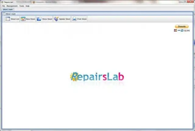 Download web tool or web app RepairsLab