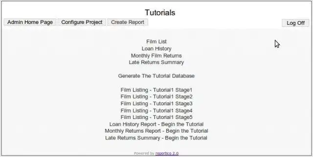 Download web tool or web app Reportico PHP Report Designer