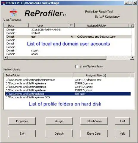 Download web tool or web app ReProfiler