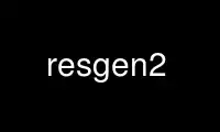 Run resgen2 in OnWorks free hosting provider over Ubuntu Online, Fedora Online, Windows online emulator or MAC OS online emulator