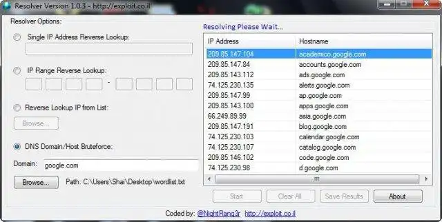 Download web tool or web app Resolver