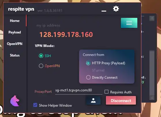 Download web tool or web app respite vpn - ssh  openvpn injector