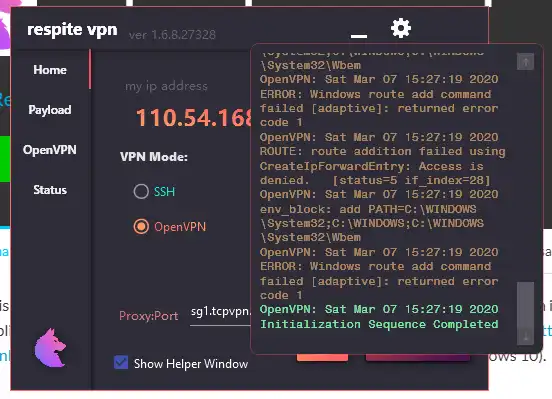 Download web tool or web app respite vpn - ssh  openvpn injector