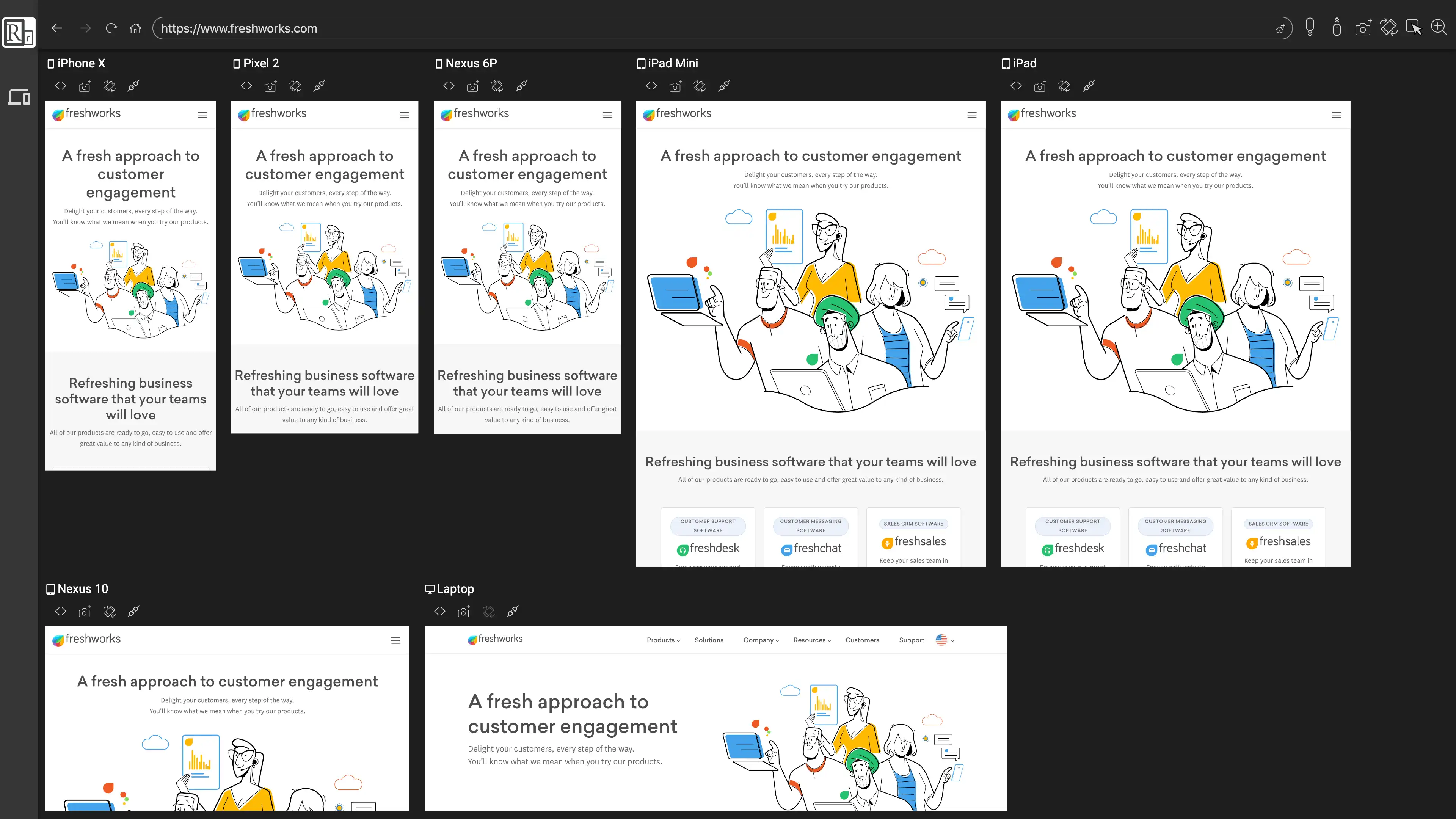 Download web tool or web app Responsively App