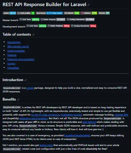 Download web tool or web app REST API Response Builder for Laravel