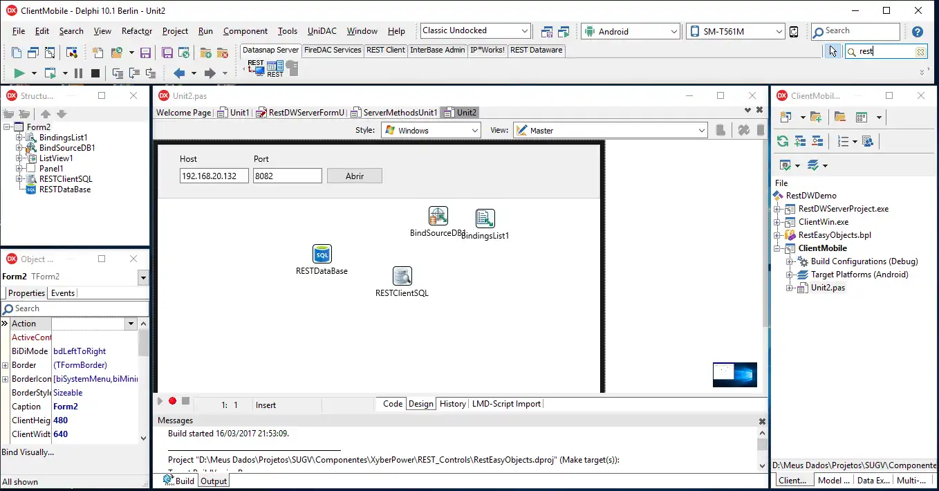 Download web tool or web app REST Dataware Componentes