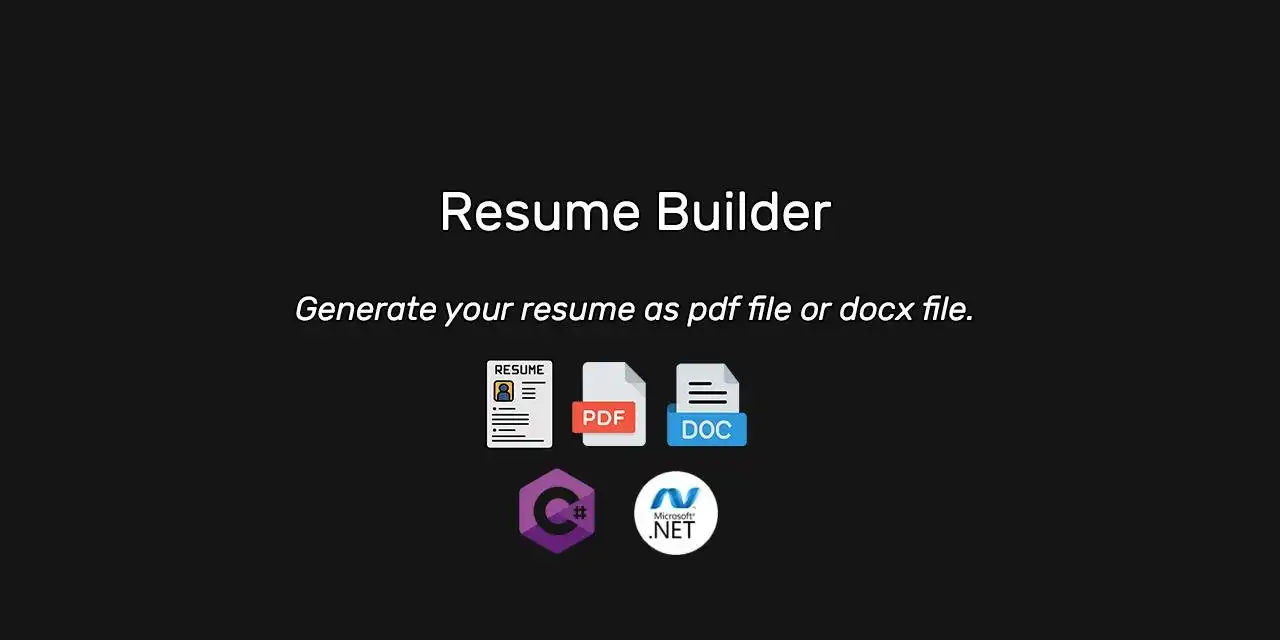 下载网络工具或网络应用 Resume Builder