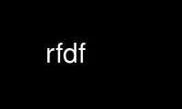 Run rfdf in OnWorks free hosting provider over Ubuntu Online, Fedora Online, Windows online emulator or MAC OS online emulator