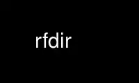 Run rfdir in OnWorks free hosting provider over Ubuntu Online, Fedora Online, Windows online emulator or MAC OS online emulator