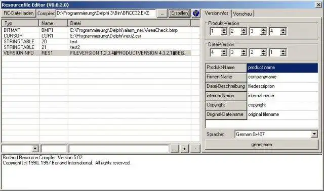 Download web tool or web app RFE - Resource File Editor