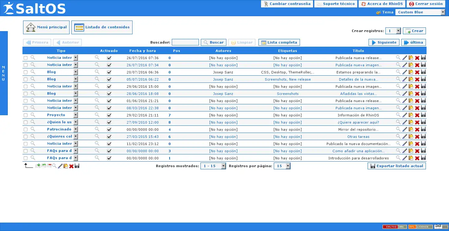 Descargue la herramienta web o la aplicación web RhinOS