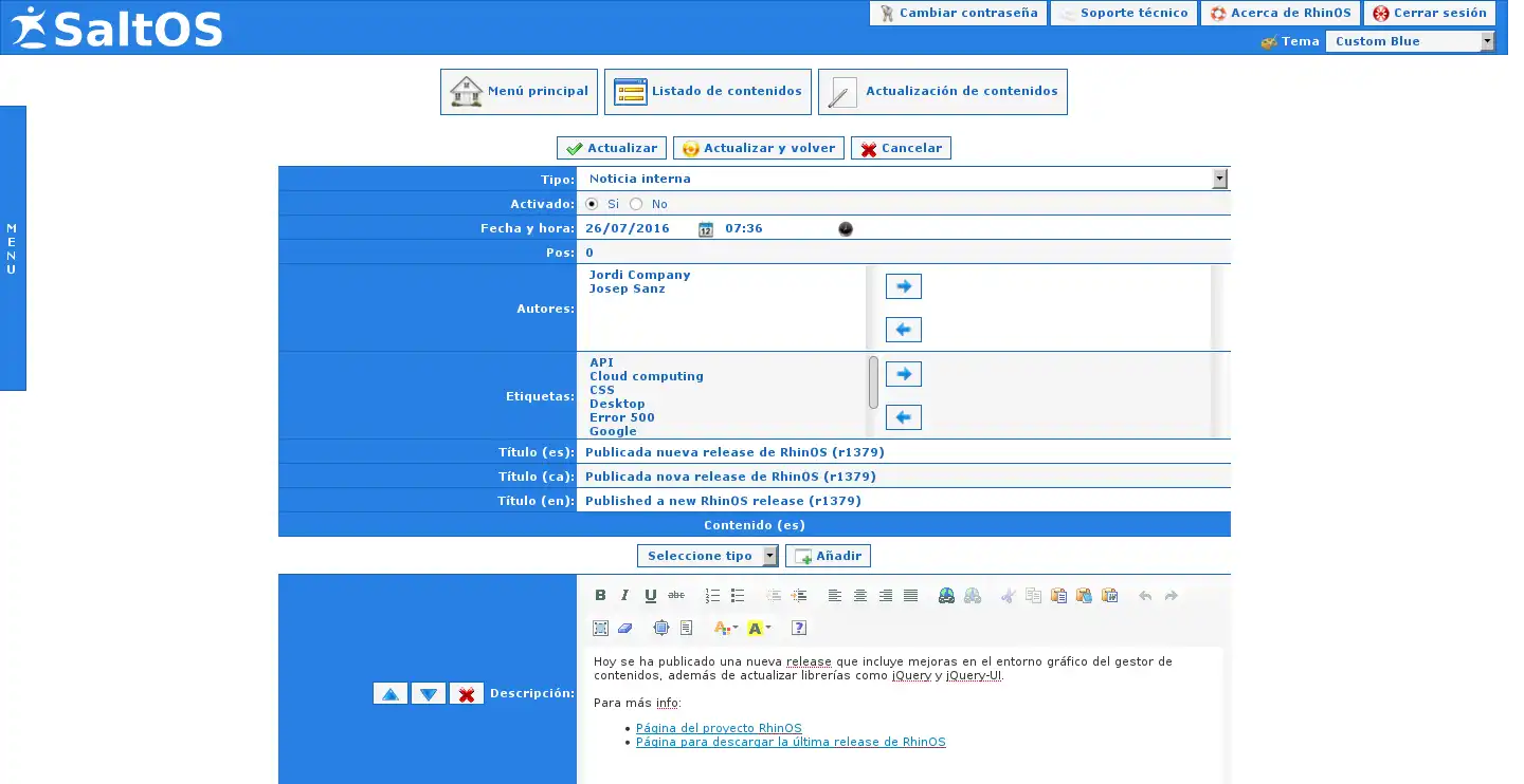 Télécharger l'outil Web ou l'application Web RhinOS