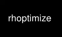 Run rhoptimize in OnWorks free hosting provider over Ubuntu Online, Fedora Online, Windows online emulator or MAC OS online emulator