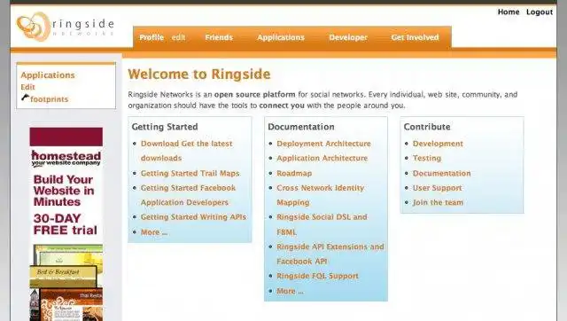 Download web tool or web app ringside