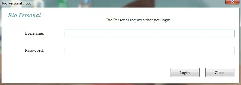 Download web tool or web app Rio Personal