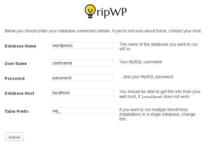 Download web tool or web app RipWP