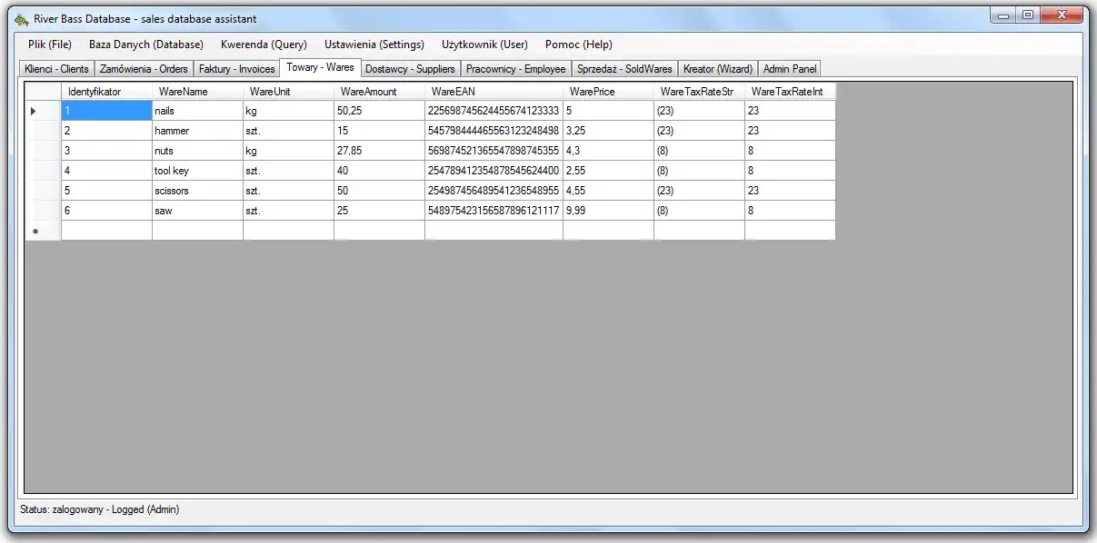 Download web tool or web app River Bass Database