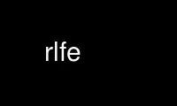 Run rlfe in OnWorks free hosting provider over Ubuntu Online, Fedora Online, Windows online emulator or MAC OS online emulator