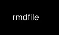 Run rmdfile in OnWorks free hosting provider over Ubuntu Online, Fedora Online, Windows online emulator or MAC OS online emulator