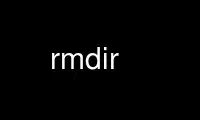 Run rmdir in OnWorks free hosting provider over Ubuntu Online, Fedora Online, Windows online emulator or MAC OS online emulator