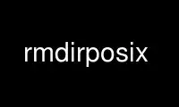 Run rmdirposix in OnWorks free hosting provider over Ubuntu Online, Fedora Online, Windows online emulator or MAC OS online emulator