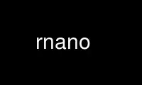 Run rnano in OnWorks free hosting provider over Ubuntu Online, Fedora Online, Windows online emulator or MAC OS online emulator