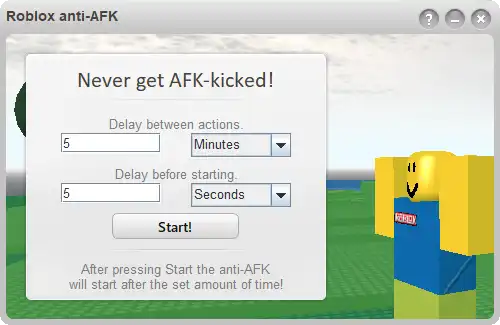 Scarica lo strumento web o l'app web Roblox anti-AFK