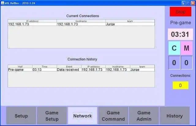 Laden Sie das Webtool oder die Web-App RoboCup MSL refbox herunter