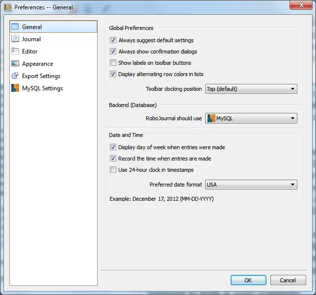 Download web tool or web app RoboJournal