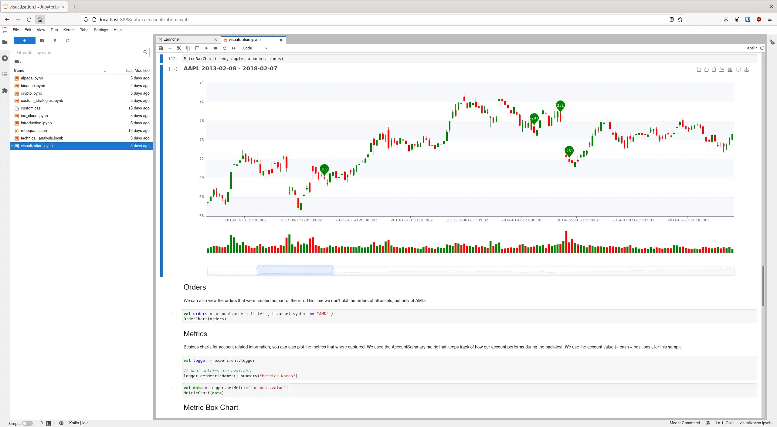 Download web tool or web app roboquant