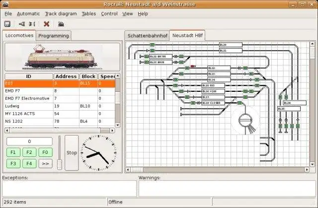 Download web tool or web app Rocrail Model Railroad Control System