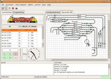 Download web tool or web app Rocrail Model Railroad Control System to run in Windows online over Linux online