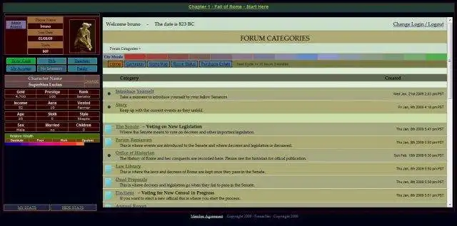 Download web tool or web app Roman Senate Simulator to run in Linux online