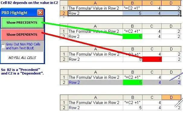 Download web tool or web app RPS_Excel_Precedent_and_Dependents