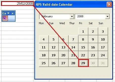 Download web tool or web app RPS_Excel_Valid_Date_Calendar