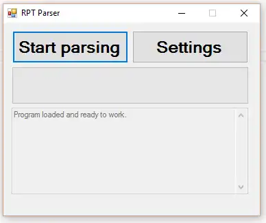 Download web tool or web app RPTParse