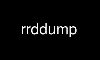 Run rrddump in OnWorks free hosting provider over Ubuntu Online, Fedora Online, Windows online emulator or MAC OS online emulator